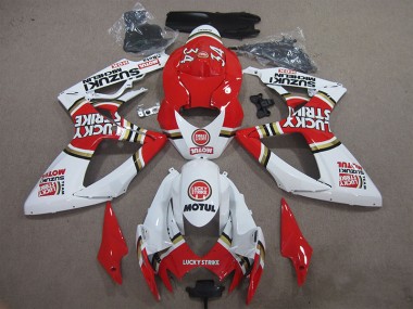Carene Moto GSXR 600 K6 06-07 - Rosso Bianco Lucky Strike Motul