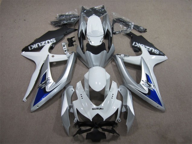 Carene Moto GSXR 600 K8 08-10 - Argento Blu Bianco