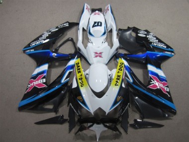 Carene Moto GSXR 600 K8 08-10 - Bianco Dark Dog 07