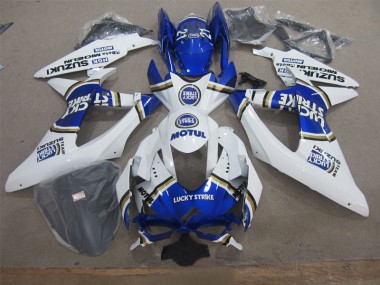 Carene Moto GSXR 600 K8 08-10 - Bianco Lucky Strike Blu Motul