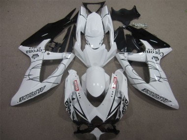 Carene Moto GSXR 600 K8 08-10 - Bianco Nero Corona Extra Motul