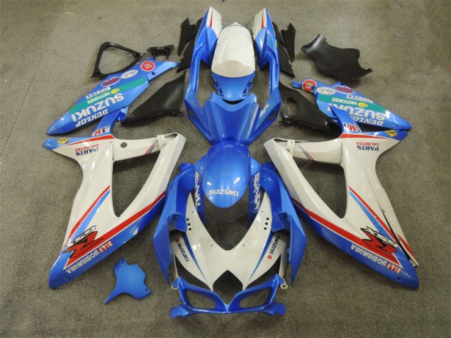 Carene Moto GSXR 600 K8 08-10 - Blu Bianco con Decalcomanie