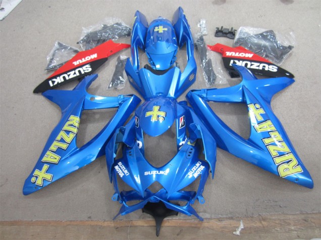 Carene Moto GSXR 600 K8 08-10 - Blu Giallo Rizla Bianco Motul