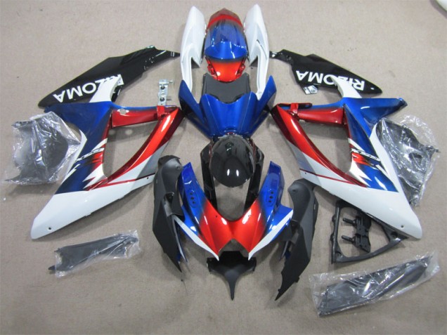 Carene Moto GSXR 600 K8 08-10 - Blu Rosso Bianco Carene Moto GSXR 600 K8 08-10 - Blu Rosso Bianco