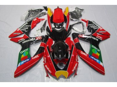 Carene Moto GSXR 600 K8 08-10 - Rosso Nero Jomo