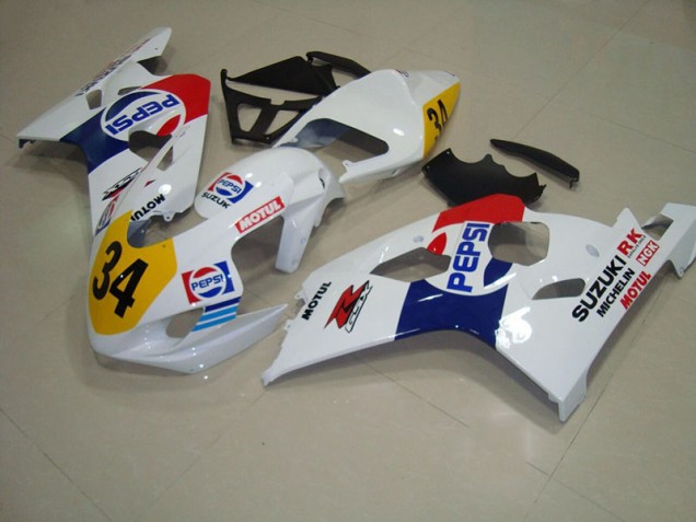 Carene Moto GSXR 750 K4 04-05 - Bianco Blu Pepsi 34 Carene Moto GSXR 750 K4 04-05 - Bianco Blu Pepsi 34