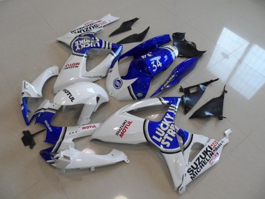 Carene Moto GSXR 750 K6 06-07 - Blu Bianco Lucky Strike Motul 34