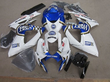 Carene Moto GSXR 750 K6 06-07 - Blu Bianco Lucky Strike Motul