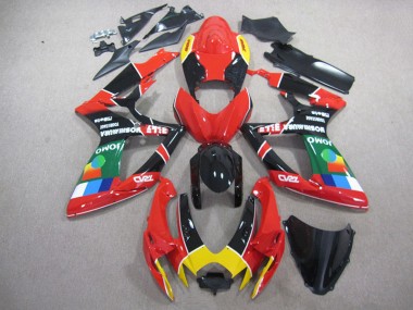 Carene Moto GSXR 750 K6 06-07 - Rosso Nero Verde