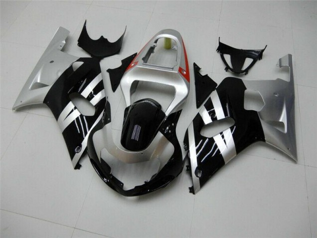 Carene Moto & Plastica GSXR 600 / 750 K1 K2 K3 01-03 - Nero Argento Carene Moto & Plastica GSXR 600 / 750 K1 K2 K3 01-03 - Nero Argento
