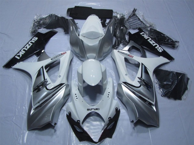 Carene Moto & Plastica Moto GSXR 1000 K7 07-08 - Bianco Argento Nero Carene Moto & Plastica Moto GSXR 1000 K7 07-08 - Bianco Argento Nero