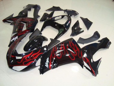 Carene Moto & Plastica ZX10R 06-07 - Nero Rosso Fiamma