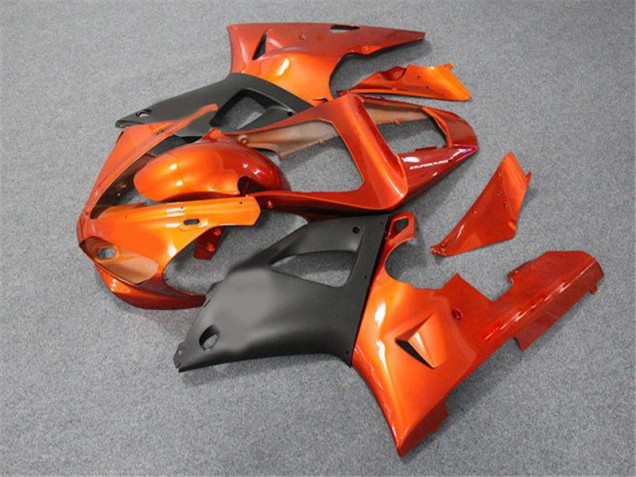 Carene Moto R1 00-01 - Arancia Nero Carene Moto R1 00-01 - Arancia Nero