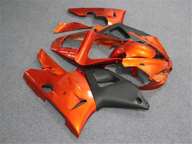 Carene Moto R1 00-01 - Arancia Nero Carene Moto R1 00-01 - Arancia Nero