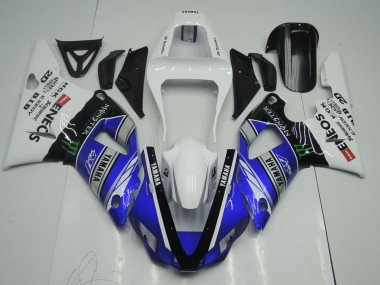 Carene Moto R1 00-01 - Blu Bianco ENEOS Monster