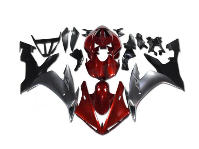 Carene Moto R1 02-03 - Rosso Grigio Nero Carene Moto R1 02-03 - Rosso Grigio Nero