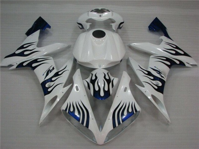 Carene Moto R1 04-06 - Bianco Blu Fiamma