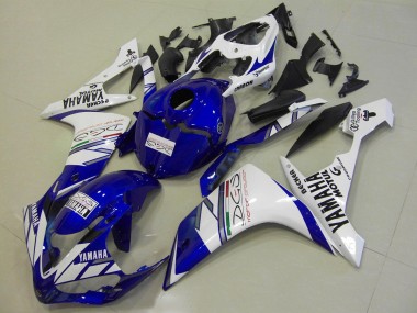 Carene Moto R1 07-08 - Bianco Blu Tri Colour