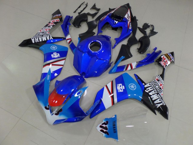 Carene Moto R1 07-08 - Blu Bianco Nero Adesivos