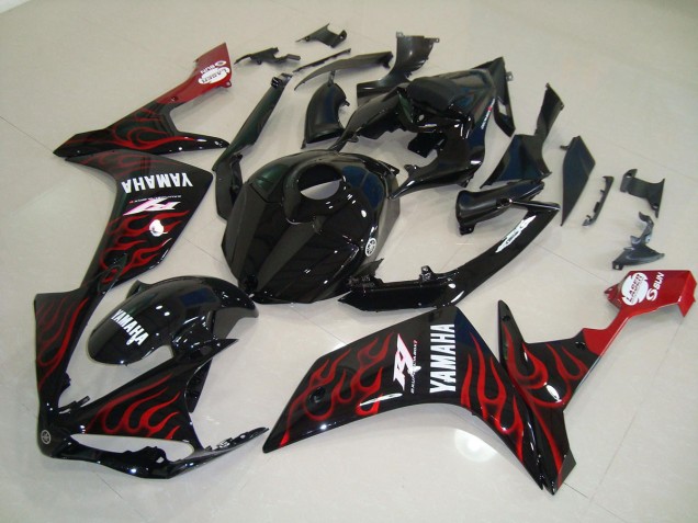 Carene Moto R1 07-08 - Lucido Nero Fiamma