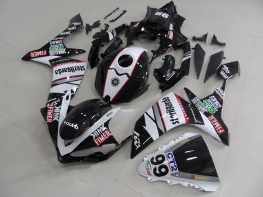 Carene Moto R1 07-08 - Nero Bianco Adesivos Packs