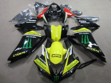 Carene Moto R1 07-08 - Nero Giallo Motul Leovince