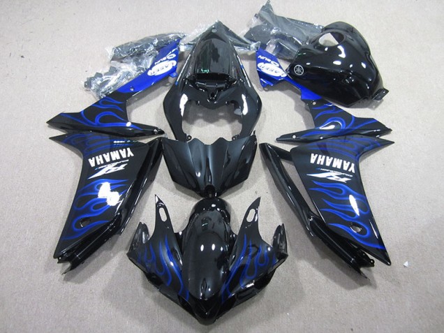 Carene Moto R1 07-08 - Nero con Blu Fiamma Carene Moto R1 07-08 - Nero con Blu Fiamma