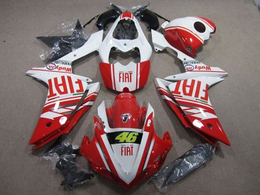 Carene Moto R1 07-08 - Rosso Bianco Fiat 46