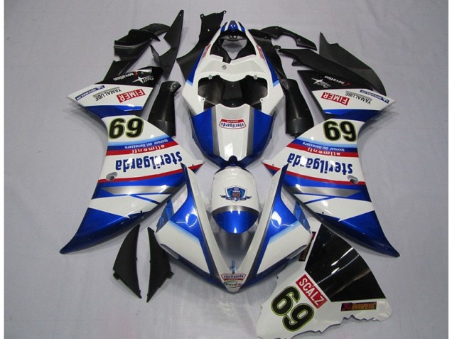 Carene Moto R1 09-11 - Bianco Blu Sterilgarda SCALZ 69 Carene Moto R1 09-11 - Bianco Blu Sterilgarda SCALZ 69