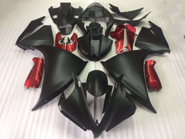 Carene Moto R1 09-11 - Nero Opaco Lucido Rosso