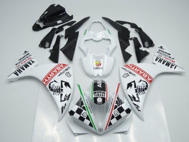 Carene Moto R1 12-14 - Bianco Nero Abrath