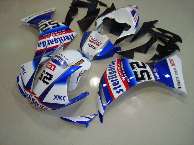 Carene Moto R1 12-14 - Bianco Nero Sterilgarda