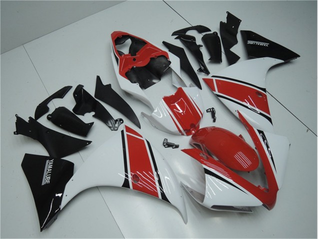 Carene Moto R1 12-14 - Bianco Rosso Nero Carene Moto R1 12-14 - Bianco Rosso Nero