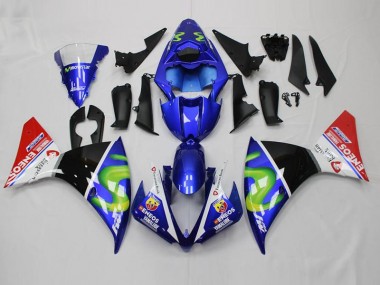 Carene Moto R1 12-14 - Blu Bianco Nero Rosso