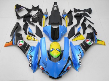 Carene Moto R1 15-19 - Blu Giallo Squalo