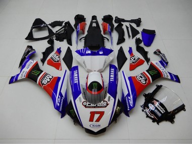 Carene Moto R1 15-19 - Blu Rosso KGN 17