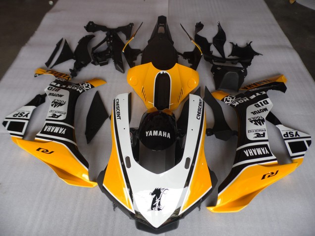 Carene Moto R1 15-19 - Giallo Bianco Nero