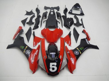 Carene Moto R1 15-19 - Nero Rosso 5
