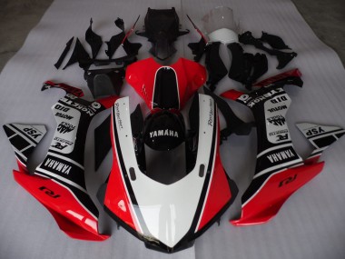 Carene Moto R1 15-19 - Rosso Bianco Nero