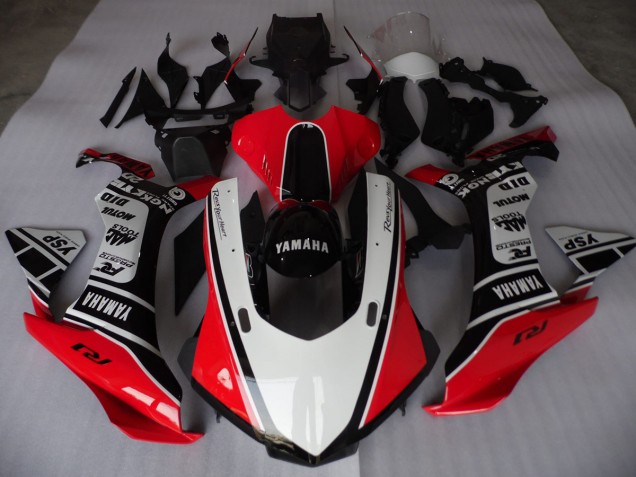 Carene Moto R1 15-19 - Rosso Bianco Nero Carene Moto R1 15-19 - Rosso Bianco Nero