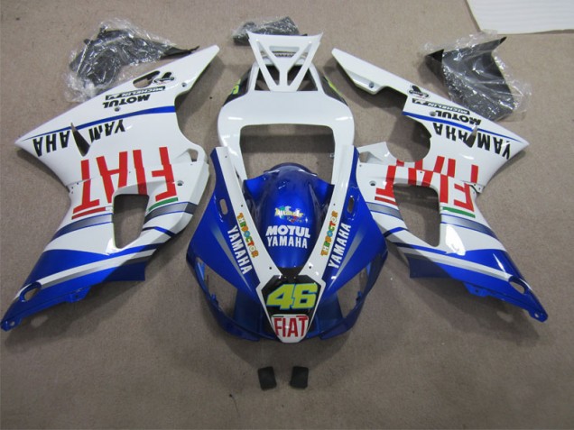 Carene Moto R1 98-99 - Blu Bianco Motul Fiat 46 Carene Moto R1 98-99 - Blu Bianco Motul Fiat 46