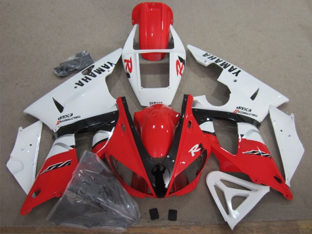 Carene Moto R1 98-99 - Rosso Bianco Nero Decal Carene Moto R1 98-99 - Rosso Bianco Nero Decal