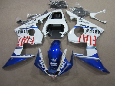 Carene Moto R6 03-05 - Bianco Blu Motul Fiat