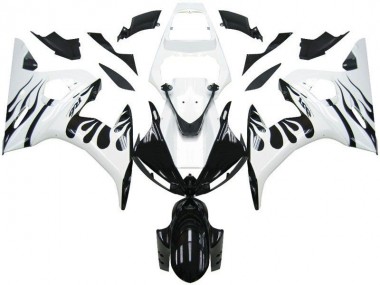 Carene Moto R6 03-05 - Bianco Fiamma Nero