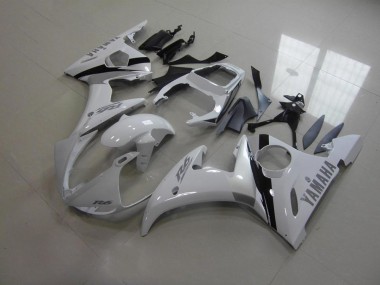 Carene Moto R6 03-05 - Bianco & Grigio Decalcomanie