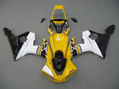 Carene Moto R6 03-05 - Giallo Bianco Nero