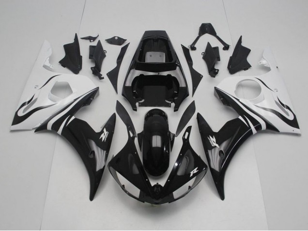 Carene Moto R6 03-05 - Nero & Bianco Carene Moto R6 03-05 - Nero & Bianco