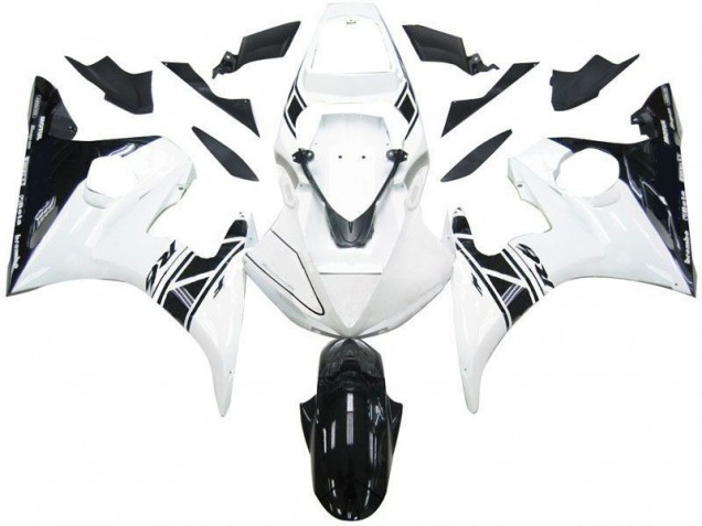 Carene Moto R6 03-05 - Nero Bianco Tribal Carene Moto R6 03-05 - Nero Bianco Tribal