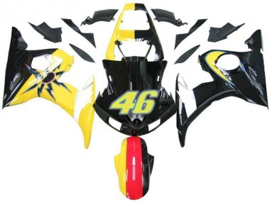 Carene Moto R6 03-05 - Nero Giallo No. 46