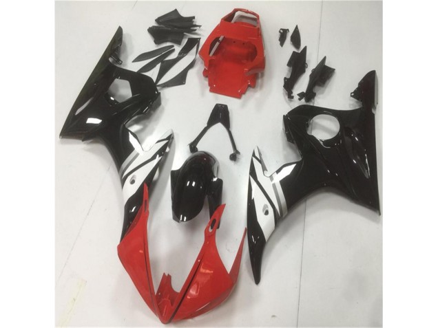 Carene Moto R6 03-05 - Rosso Nero Bianco Carene Moto R6 03-05 - Rosso Nero Bianco